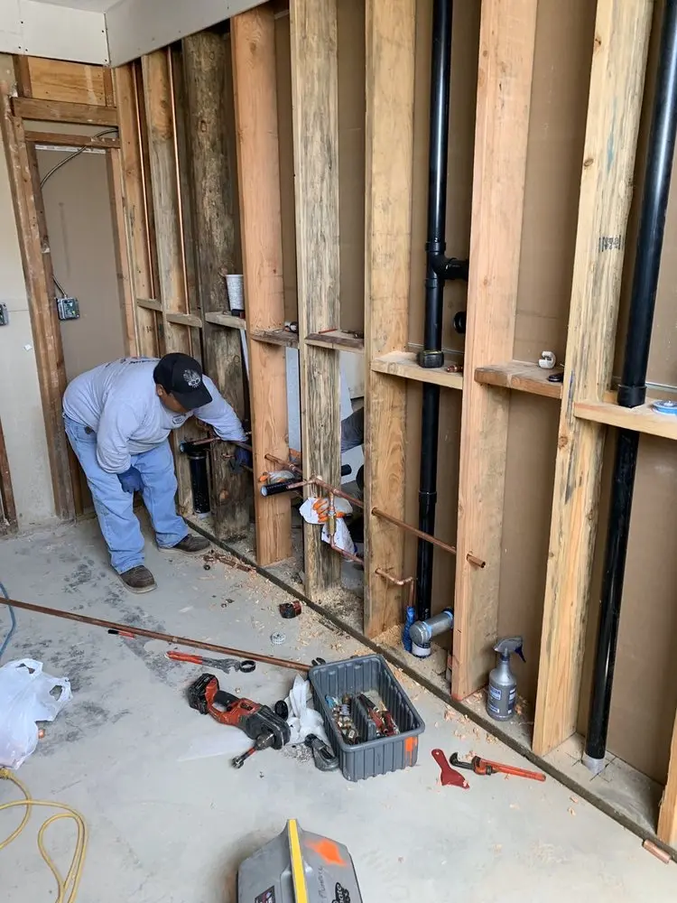 Commercial rough-in plumbing for Water Heater Replacement in Harvard